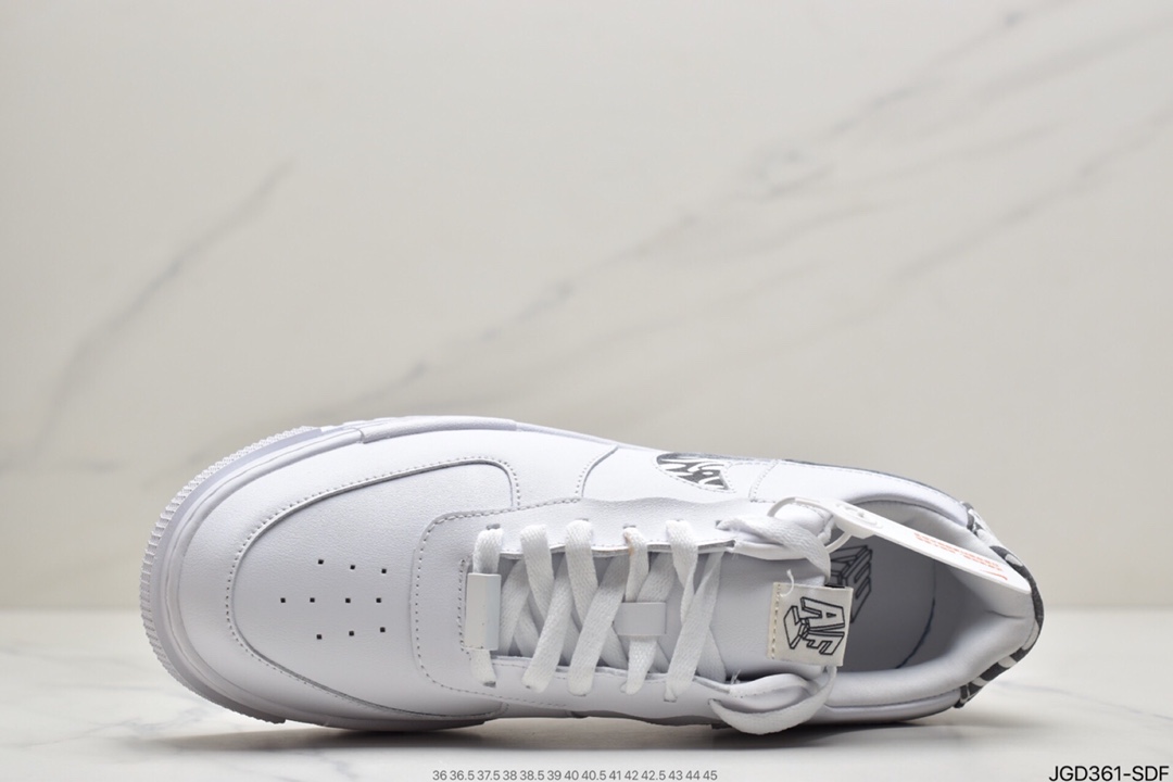 180 耐克/NIKE 耐克空军低帮板鞋  白豹纹 小清新解构风运动板鞋 DH9632-101