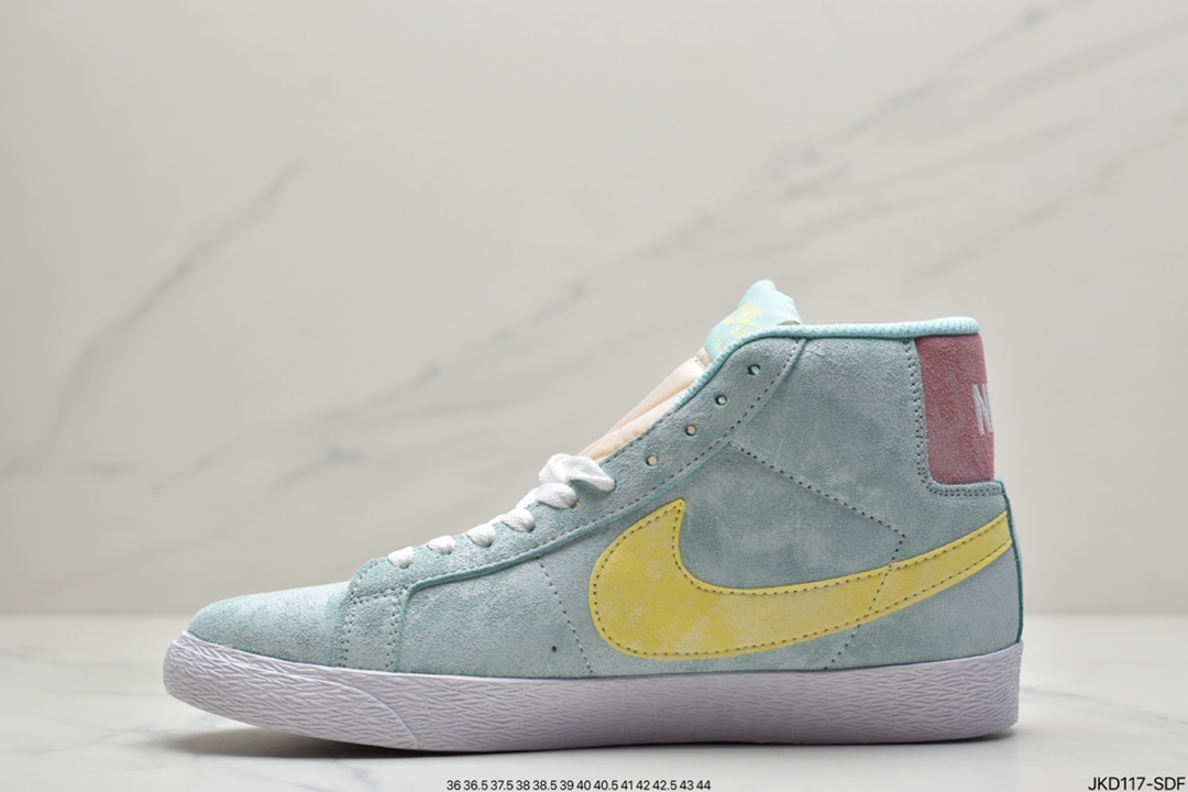 190 NIKE耐克男女鞋秋季Blazer Mid开拓者猪八戈运动高帮休闲鞋板鞋DA1839-300
