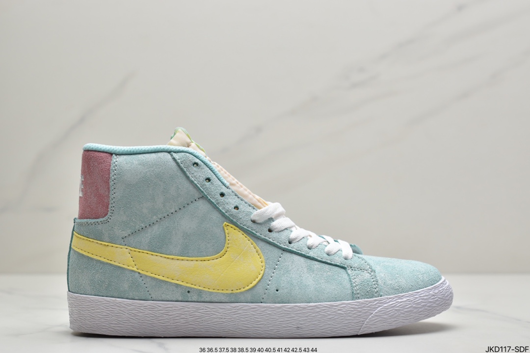 190 NIKE耐克男女鞋秋季Blazer Mid开拓者猪八戈运动高帮休闲鞋板鞋DA1839-300