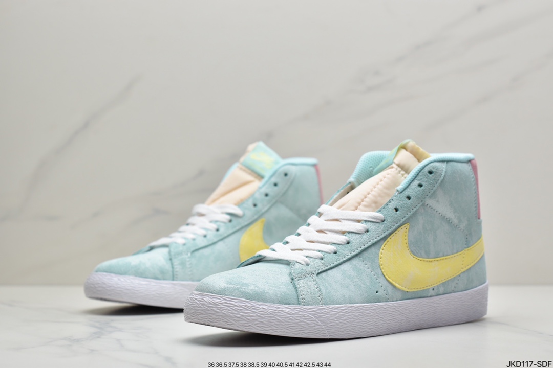 190 NIKE耐克男女鞋秋季Blazer Mid开拓者猪八戈运动高帮休闲鞋板鞋DA1839-300