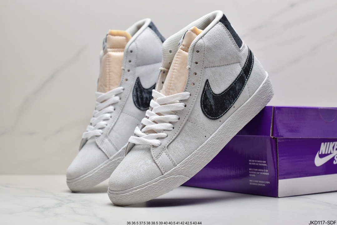 160 NIKE耐克男女鞋秋季Blazer Mid开拓者猪八戈运动高帮休闲鞋板鞋DA1839-300