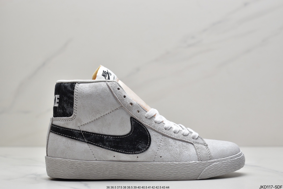 160 NIKE耐克男女鞋秋季Blazer Mid开拓者猪八戈运动高帮休闲鞋板鞋DA1839-300