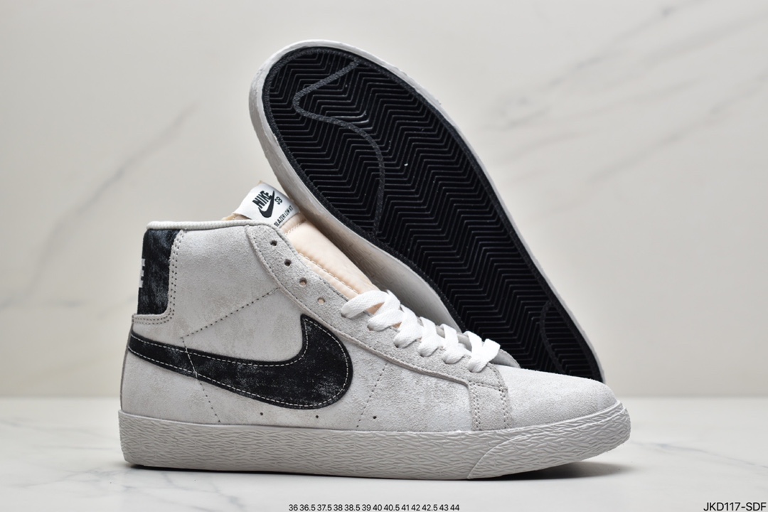 160 NIKE耐克男女鞋秋季Blazer Mid开拓者猪八戈运动高帮休闲鞋板鞋DA1839-300