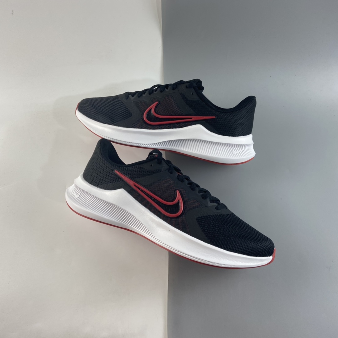 P180  NIKE Downshifter 11 2021夏季新款登月缓震网面轻便透气跑步鞋 CW3411-005