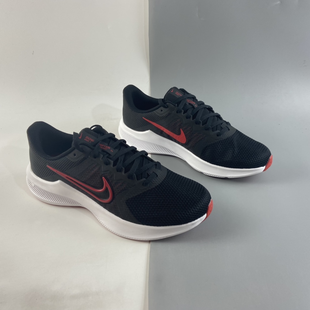 P180  NIKE Downshifter 11 2021夏季新款登月缓震网面轻便透气跑步鞋 CW3411-005