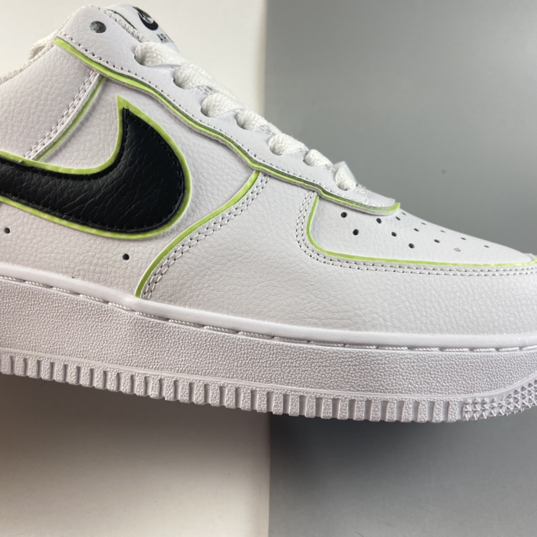 P240  NIKE Air Force 1 Low ’07 “黑白夜光”低帮空军一号休闲板鞋 CW2288-304