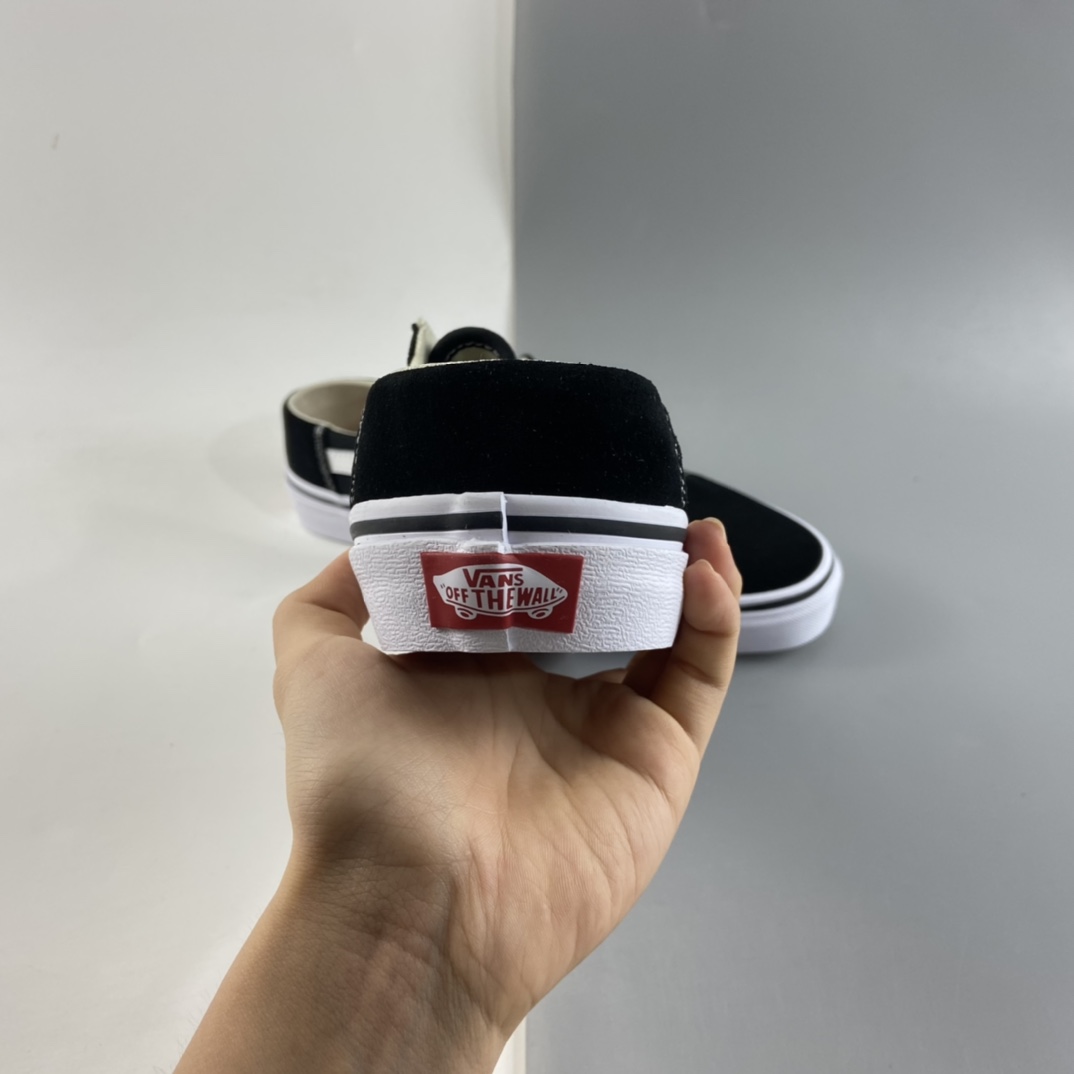 P140  Vans Old Skool 黑白低帮经典半拖一脚蹬 VN0A3MUS6BT