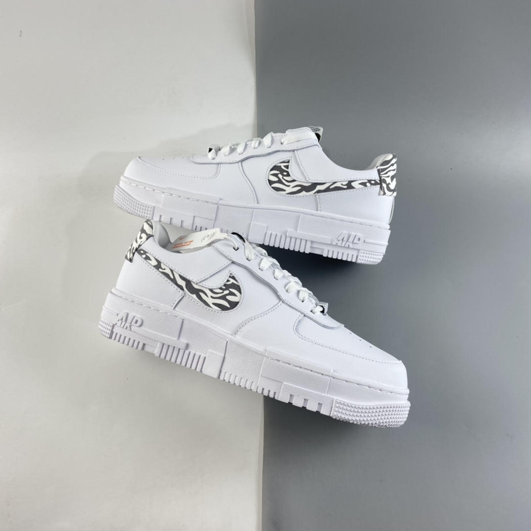 P200  NIKE Air Force 1 Pixel 解构风空军一号低帮休闲板鞋 DH9632-100