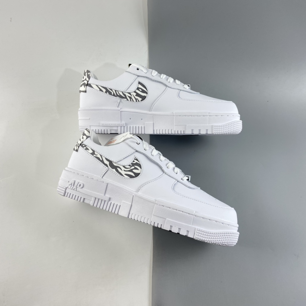 P200  NIKE Air Force 1 Pixel 解构风空军一号低帮休闲板鞋 DH9632-100