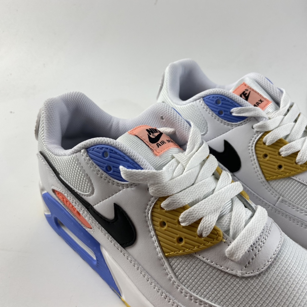 P200 NIKE Air Max 90 “Solar Flare”白蓝黄 拼色 30周年纪念款 CZ3950-100