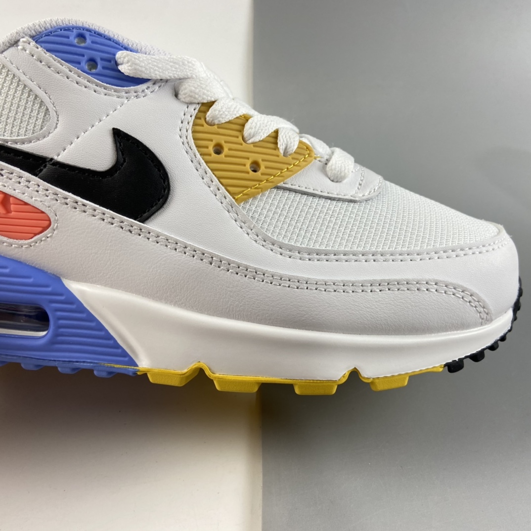 P200 NIKE Air Max 90 “Solar Flare”白蓝黄 拼色 30周年纪念款 CZ3950-100