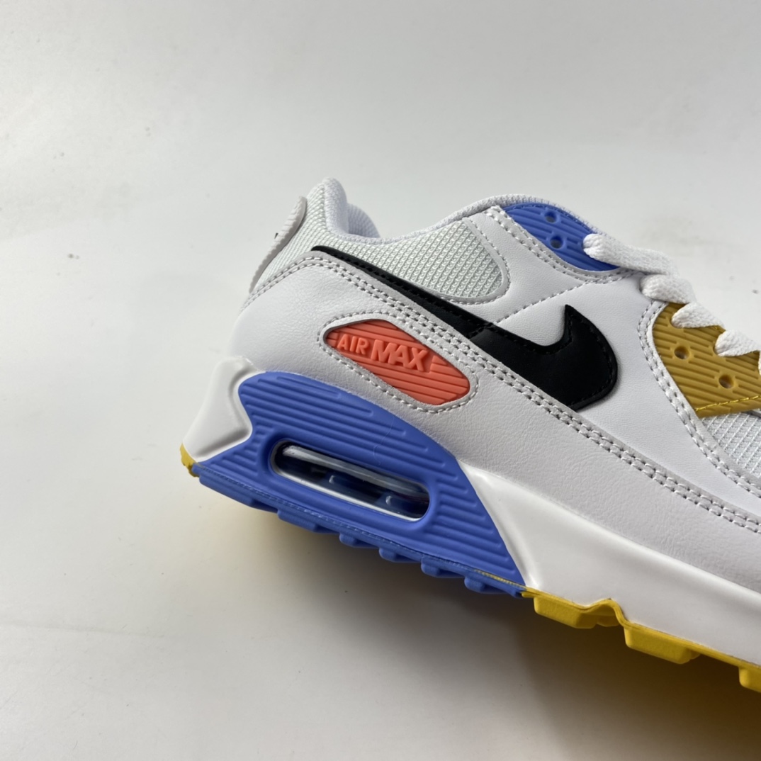 P200 NIKE Air Max 90 “Solar Flare”白蓝黄 拼色 30周年纪念款 CZ3950-100