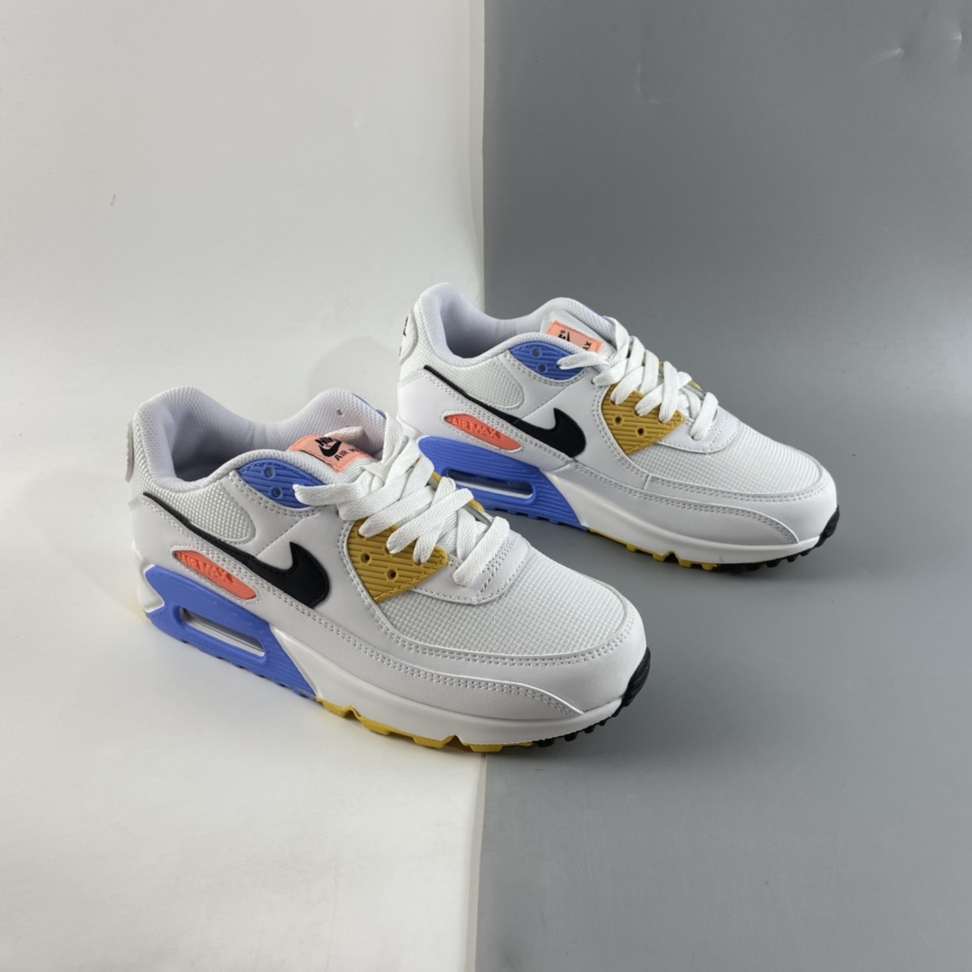 P200 NIKE Air Max 90 “Solar Flare”白蓝黄 拼色 30周年纪念款 CZ3950-100