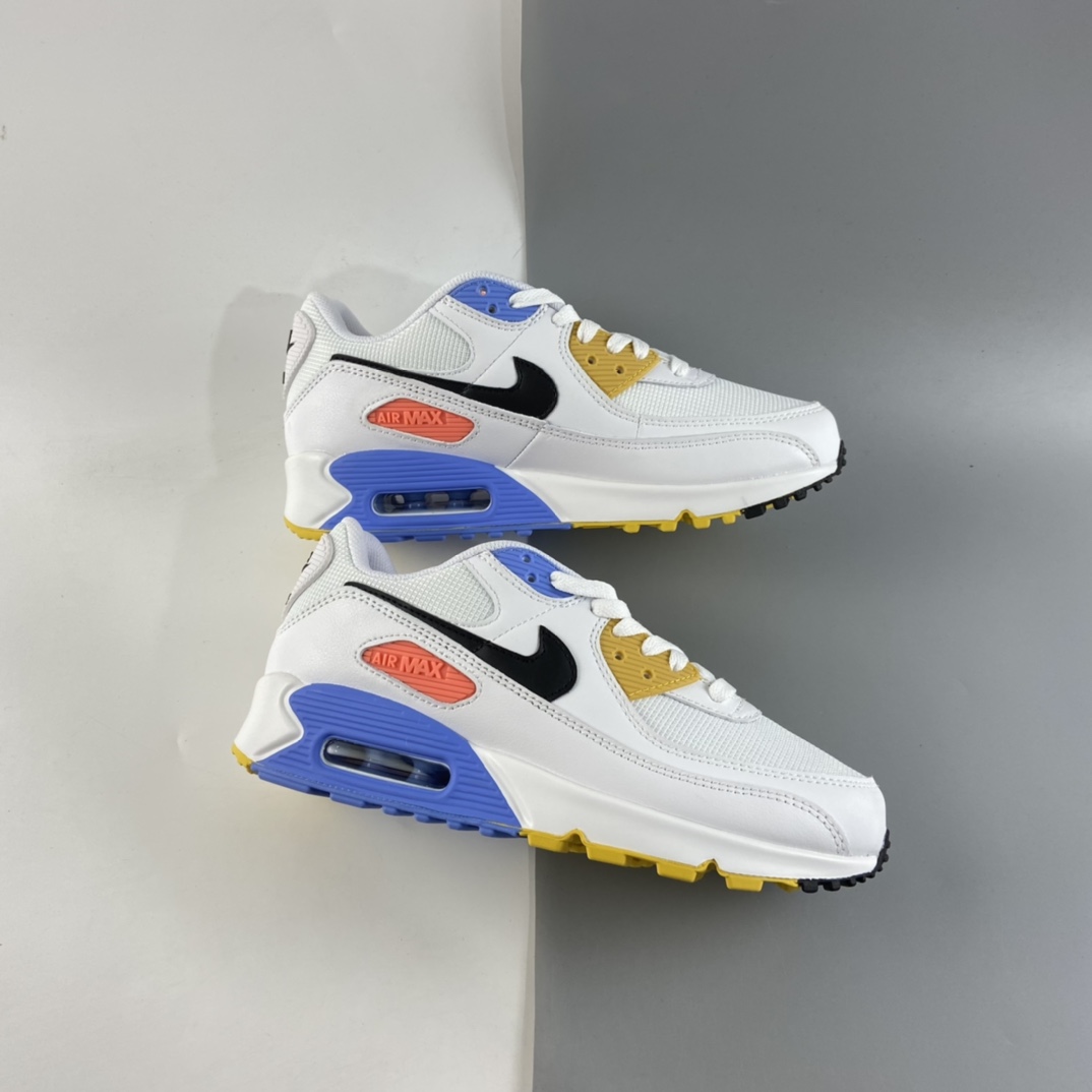 P200 NIKE Air Max 90 “Solar Flare”白蓝黄 拼色 30周年纪念款 CZ3950-100