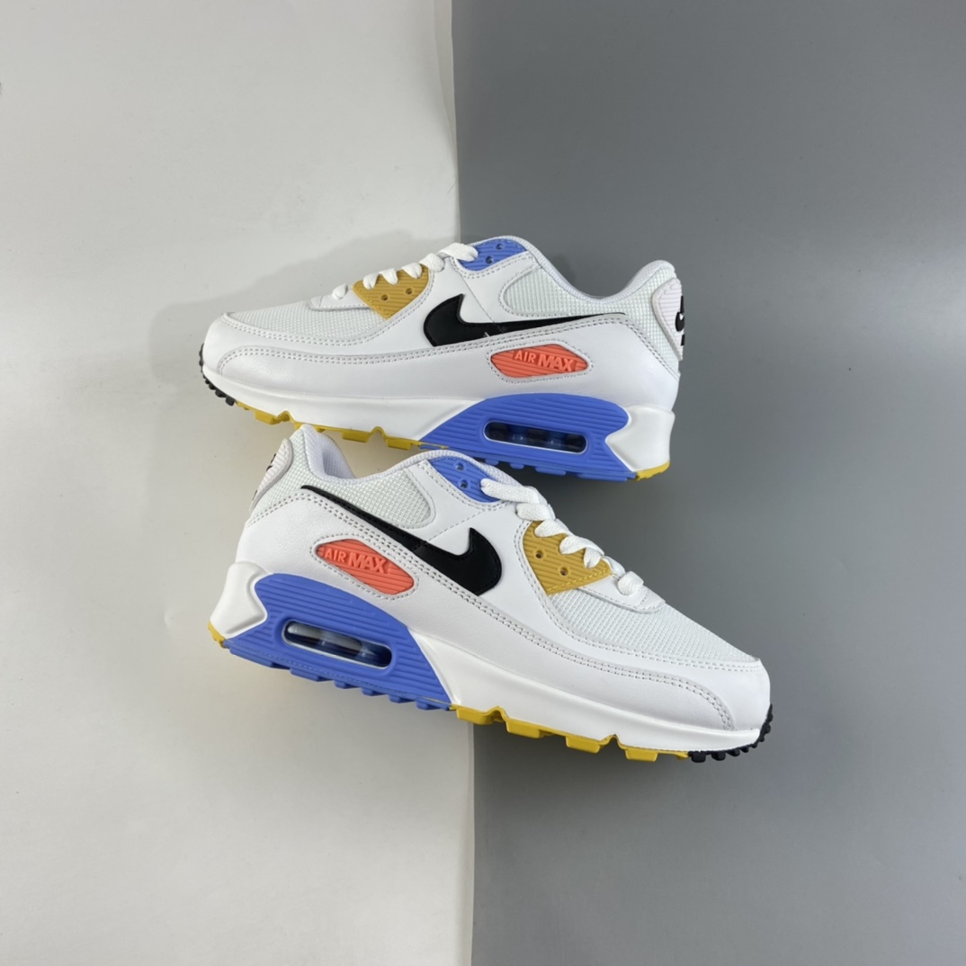 P200 NIKE Air Max 90 “Solar Flare”白蓝黄 拼色 30周年纪念款 CZ3950-100