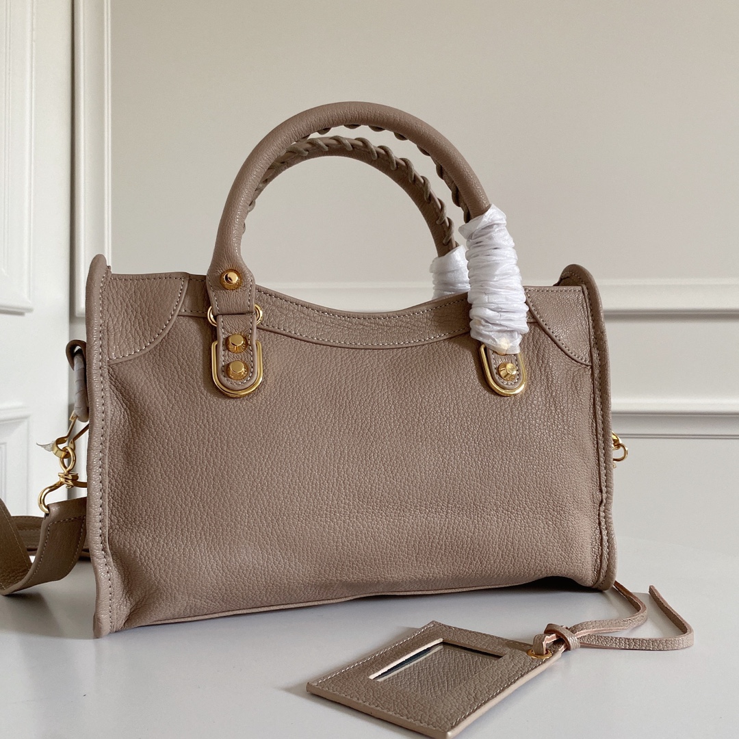 Balenciaga Le City Small Bag, Goat Leather, Gold Hardware, Adjustable Strap 4 i1628142515 7300 2