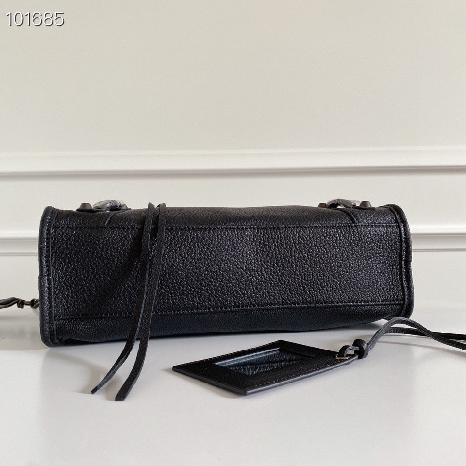 Balenciaga Le City Small Black Leather Handbag, 30cm, with Shoulder Strap 4 i1628143443 3083 3