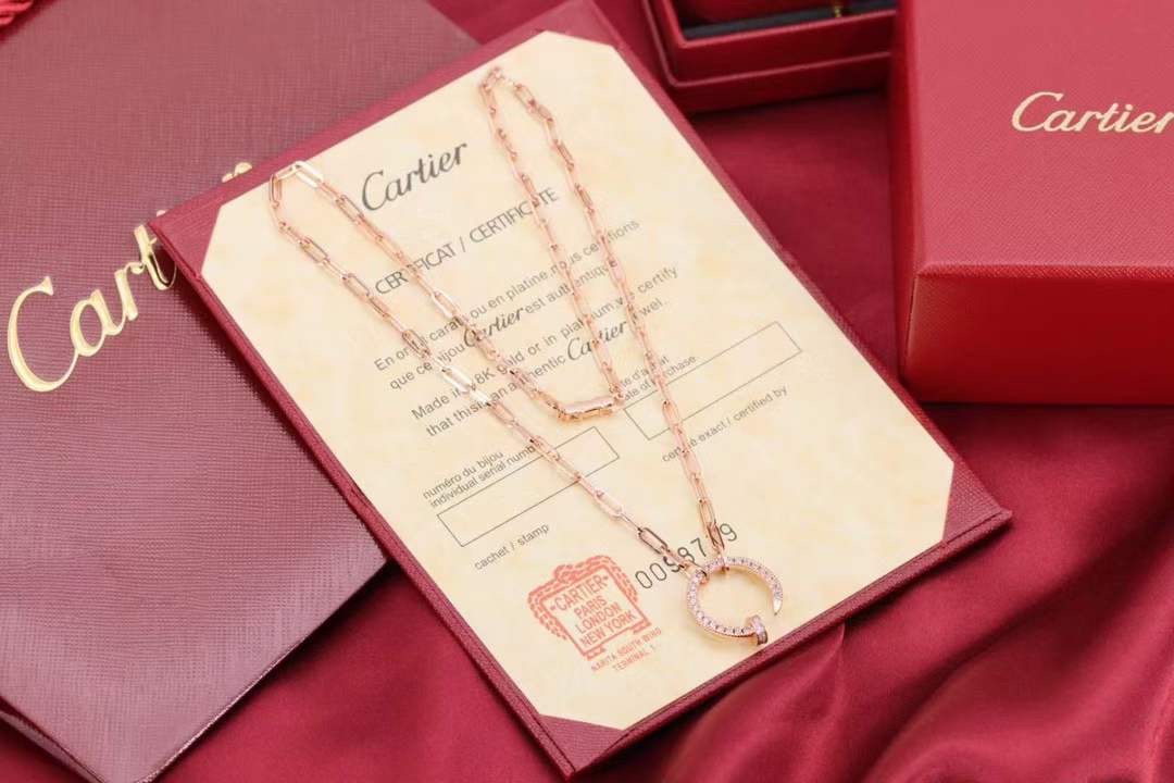 Cartier Cartier 卡地亚 粗链钉子 满钻项链