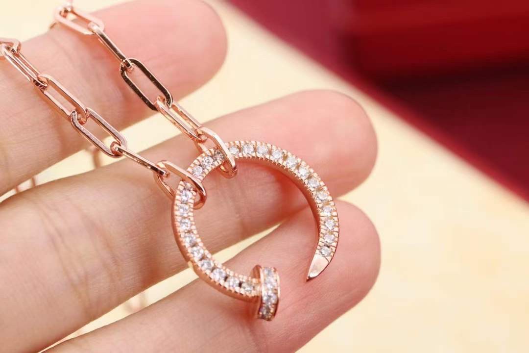 Cartier Cartier 卡地亚 粗链钉子 满钻项链