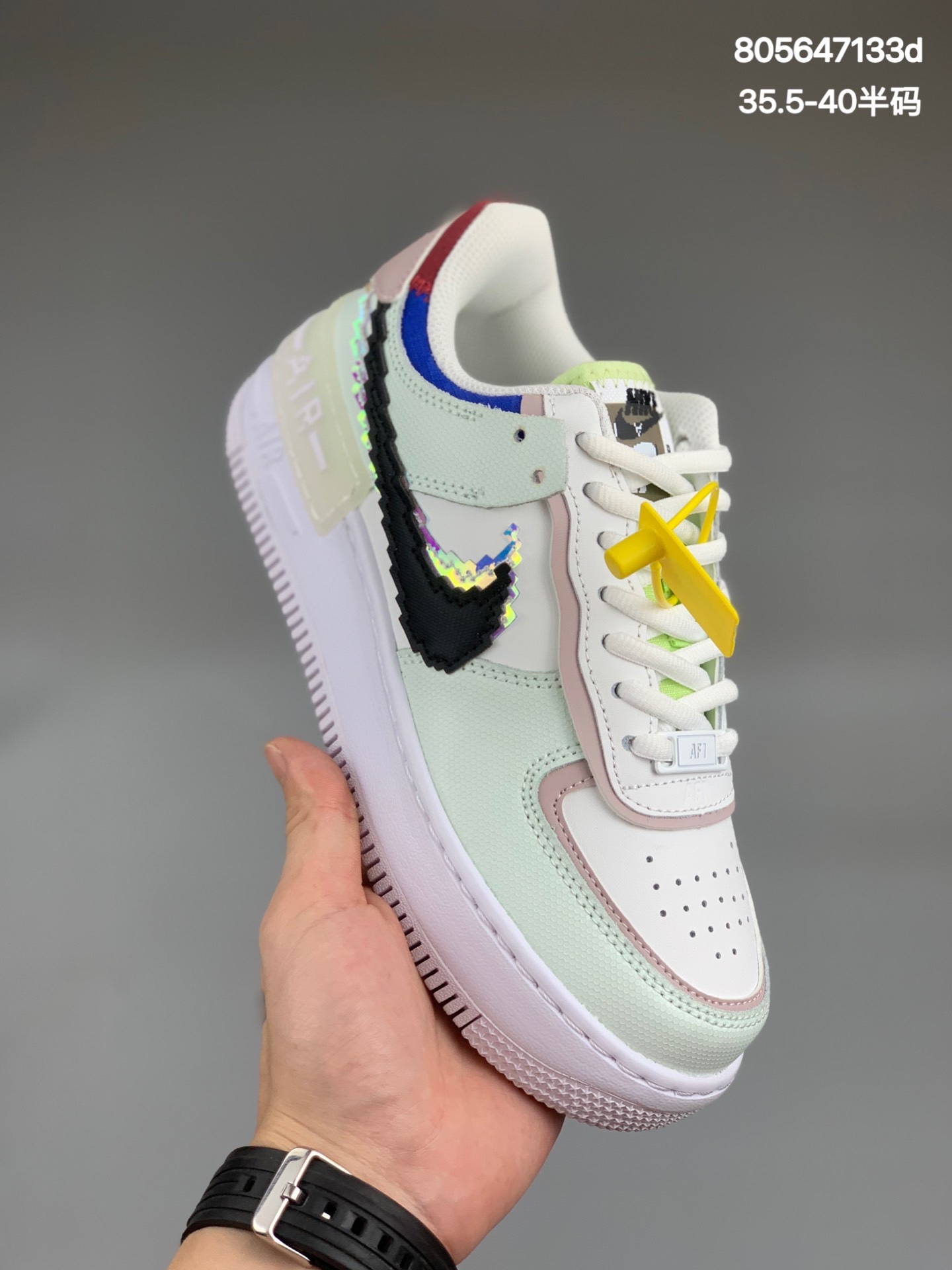 
Nike Air Force 1 Shadow 全新少系女解构主义设计 马卡空龙军一号轻量增高低帮百搭板鞋层双轻量EVA发中泡底+防滑RB橡胶外底圈鞋底纯品原质、亲价民格！尺码：35.5 36 36.5 37.5 38 38.5 39 40货号：CU8591
编码：805647133d