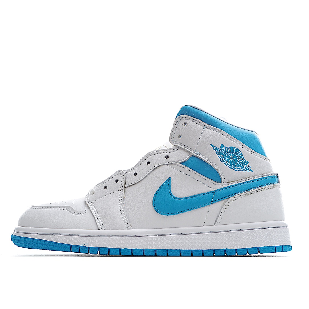 G0 Air Jordan 1 Mid AJ1 中帮篮球鞋全新批次 原装原模大底 全鞋原厂定制皮料 手感细腻正确折边工艺 完美细节诠释