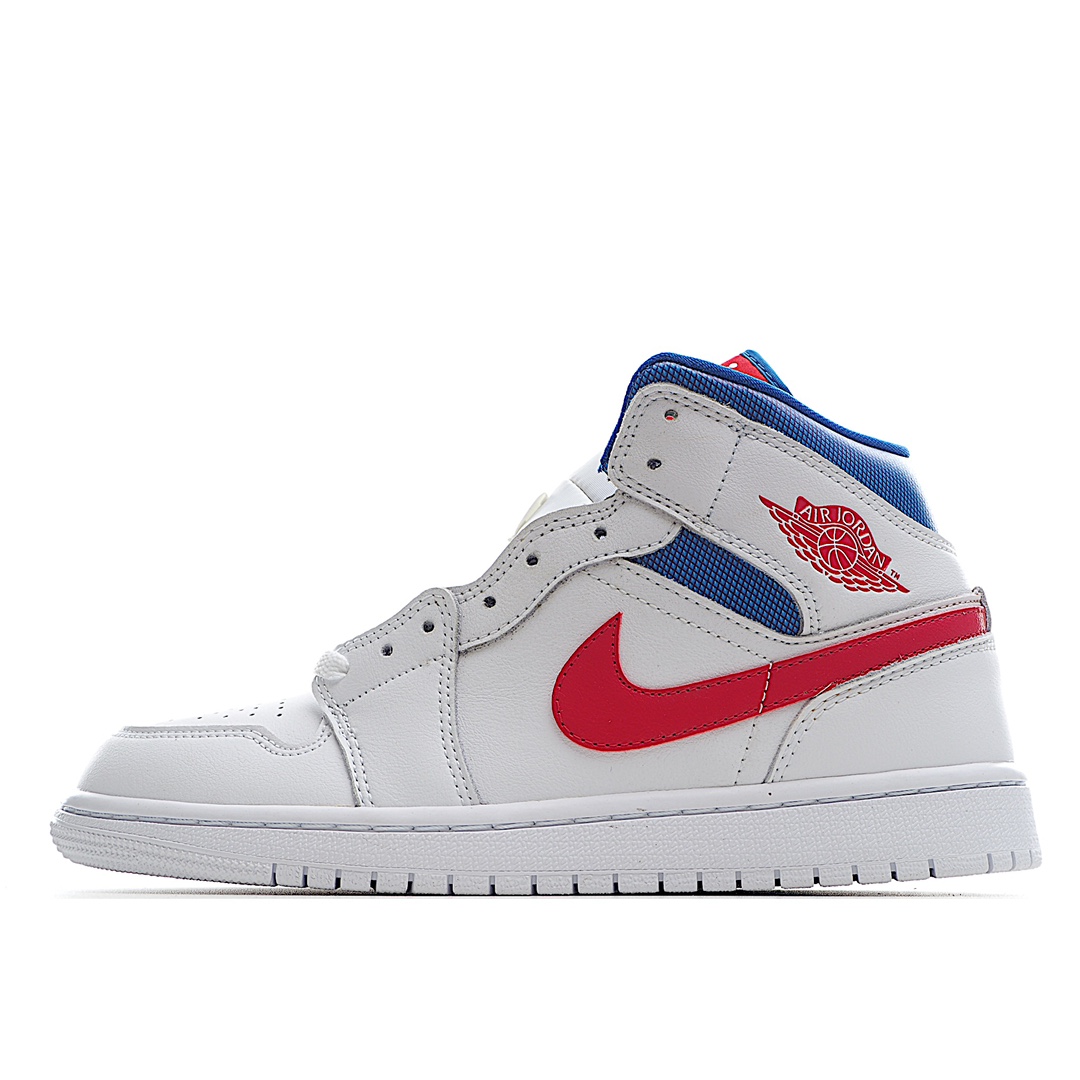 G0 Air Jordan 1 Mid AJ1 中帮篮球鞋全新批次 原装原模大底 全鞋原厂定制皮料 手感细腻正确折边工艺 完美细节诠释