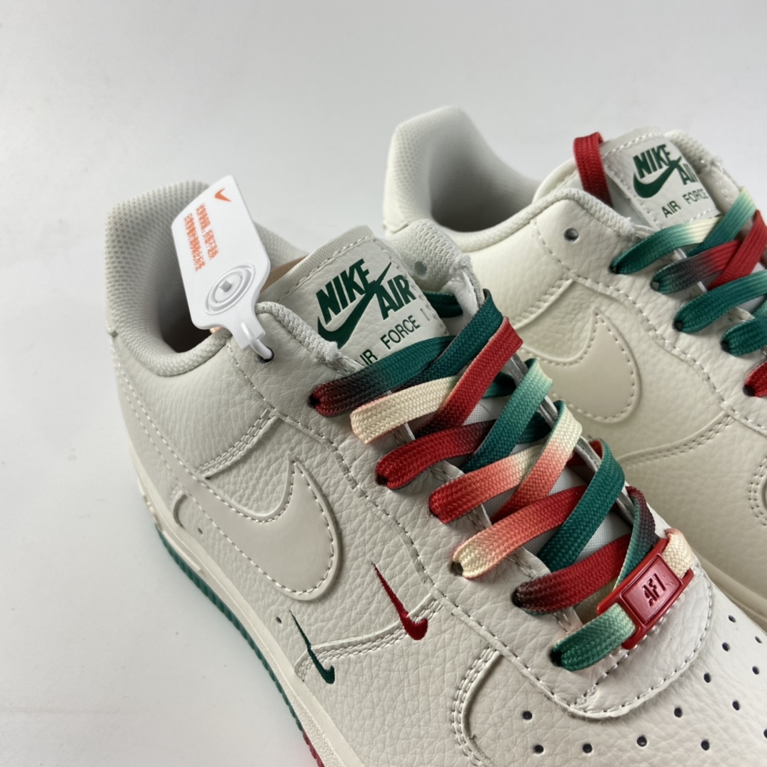 P260  NIKE  Air Force 1 Low ’07 “米红绿”密尔沃基雄鹿队板鞋  BU6638-180