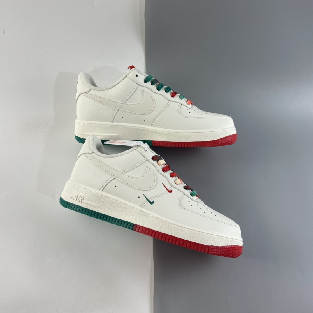 P260  NIKE  Air Force 1 Low ’07 “米红绿”密尔沃基雄鹿队板鞋  BU6638-180