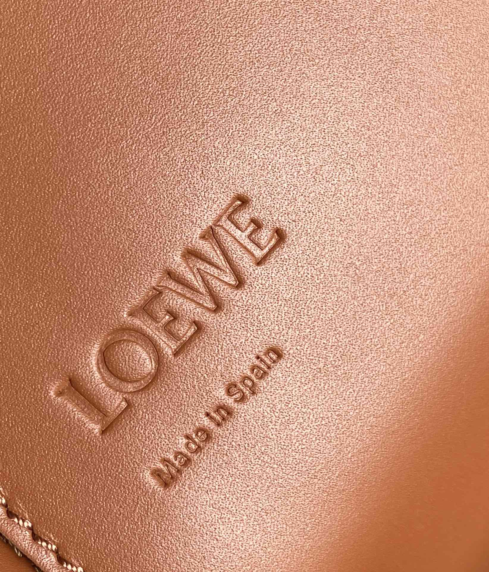 LOEWE罗意威 Heel duo系列单肩包 0508棕黑