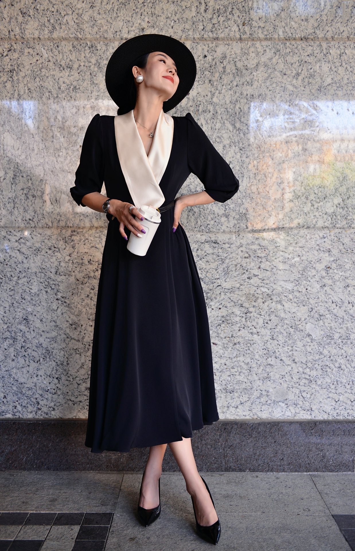 High-Quality Women’s Clothes with Aphrodisiac Collar and Super-Modeled Flavour Dress - 图片 6