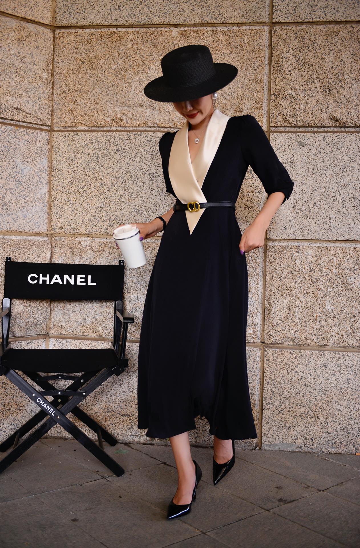 High-Quality Women’s Clothes with Aphrodisiac Collar and Super-Modeled Flavour Dress - 图片 3
