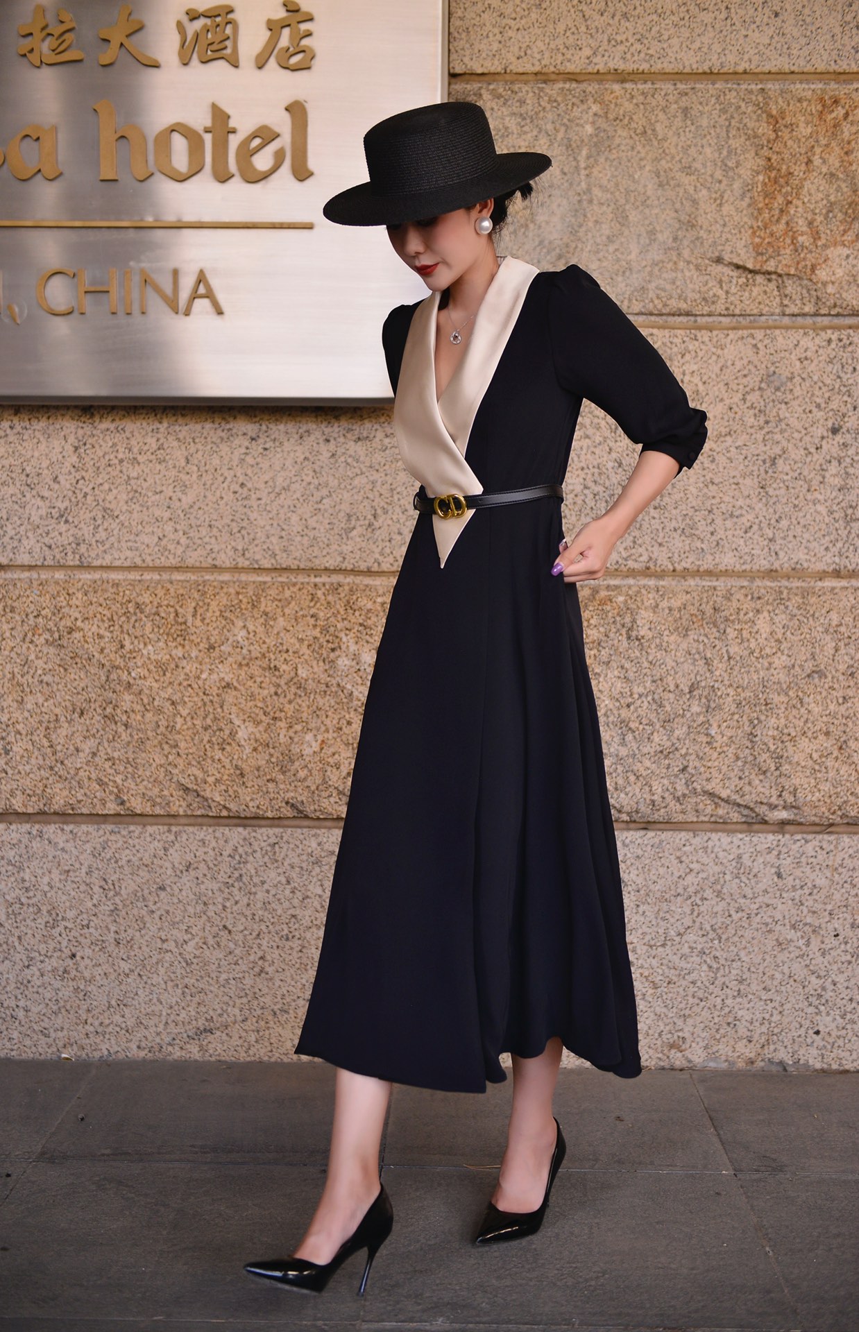 High-Quality Women’s Clothes with Aphrodisiac Collar and Super-Modeled Flavour Dress - 图片 7