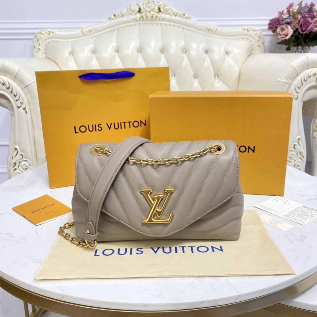 Louis Vuitton LV New Wave Handbags Crossbody & Shoulder Bags Black Gold Green Grey Red White Yellow Engraving Vintage Chains m58550