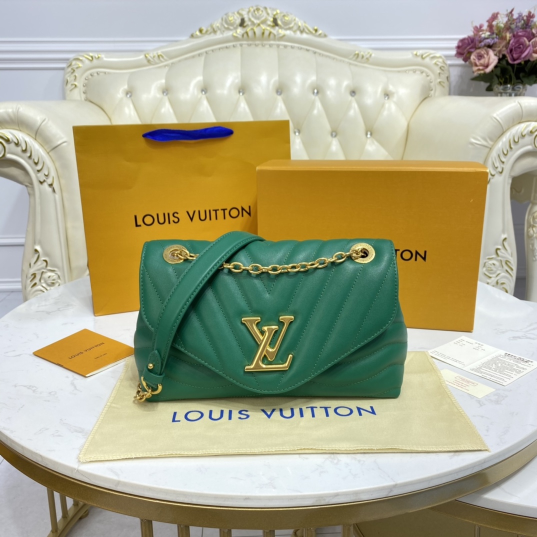 Louis Vuitton LV New Wave Handbags Crossbody & Shoulder Bags Black Gold Green Grey Red White Yellow Engraving Vintage Chains m58550