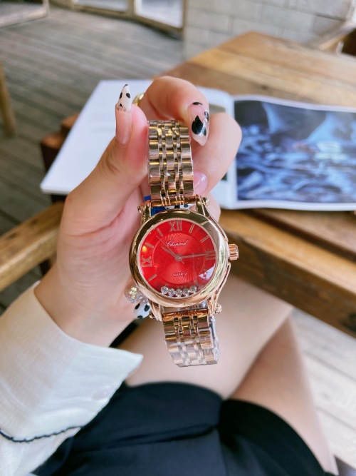 Chopard Happy Sport Watch - Stainless Steel, Ruby Dial, 30mm 1 Chopard Happy Sport Watch - Stainless Steel, Ruby Dial, 30mm