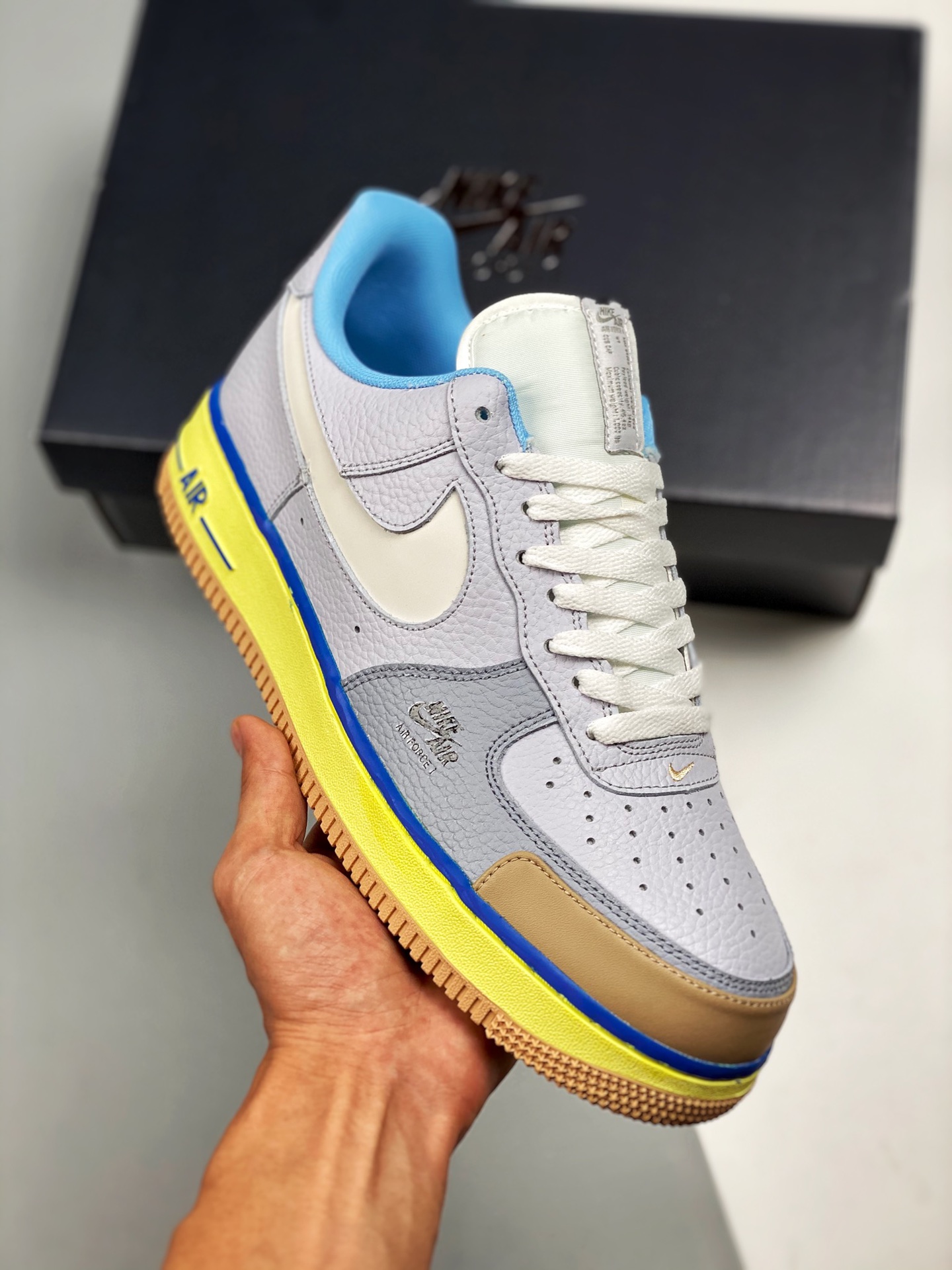 Nike Air Force 1 serie reflectante 3M, horma y cartón originales, estilo auténtico de Air Force, enfocado en canal de c…