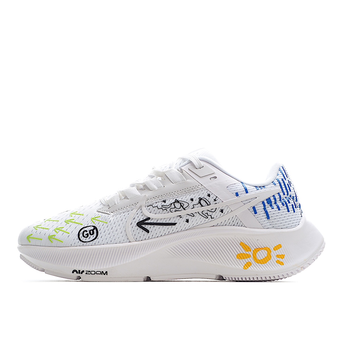 G5 NK Air Zoom Pegasus 38 针织透气 登月38代兼顾迅疾外观和稳固脚感，后跟覆面和中足动态支撑巧妙融合，缔造稳定顺畅的迈步体验