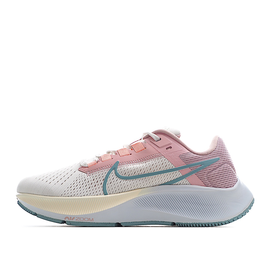 G5 NK Air Zoom Pegasus 38 针织透气 登月38代兼顾迅疾外观和稳固脚感，后跟覆面和中足动态支撑巧妙融合，缔造稳定顺畅的迈步体验