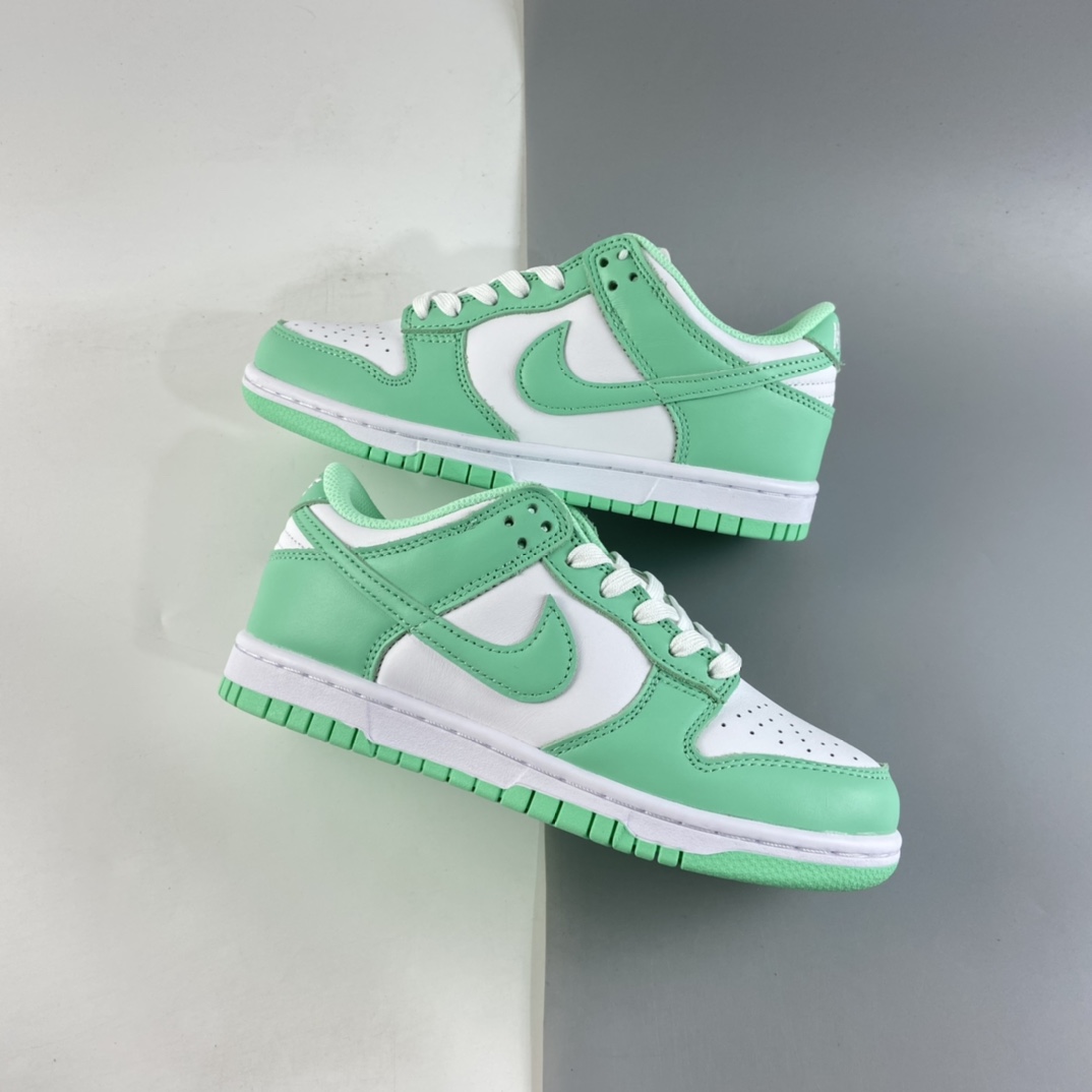 P280   NIKE SB Dunk Low ”White/Green Glow” “蒂芙尼绿白”扣篮滑板板鞋 DD1503-105