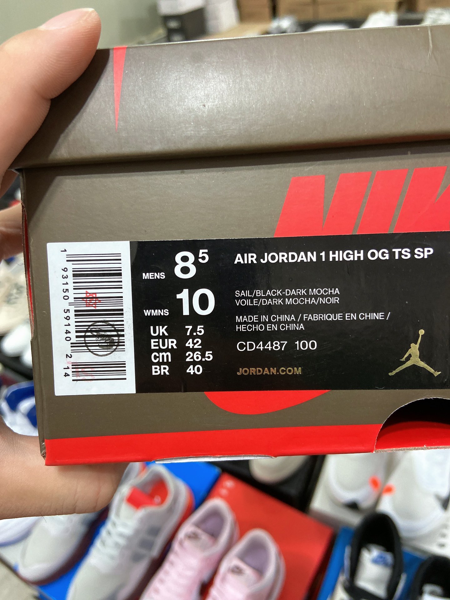 400Travis Scott x Air Jordan AJ1 High OG TS SP 联名深棕倒勾高帮 CD4487-100-莆田鞋,莆田鞋货源,高仿鞋,高仿鞋货源,安福档口,莆田高仿鞋,莆田鞋批发,高仿鞋批发,莆田高仿运动鞋,高仿运动鞋,莆田运动鞋 400Travis Scott x Air Jordan AJ1 High OG TS SP 联名深棕倒勾高帮 CD4487-100