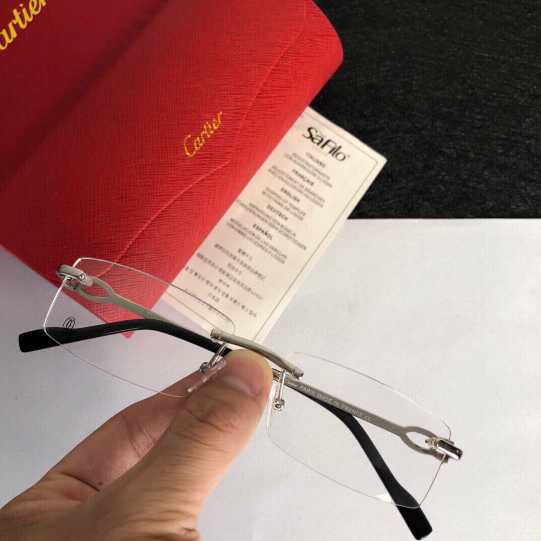 [Cartier Eyewear]Cartier myopia glasses frame size: 55 17 145 for men and wome