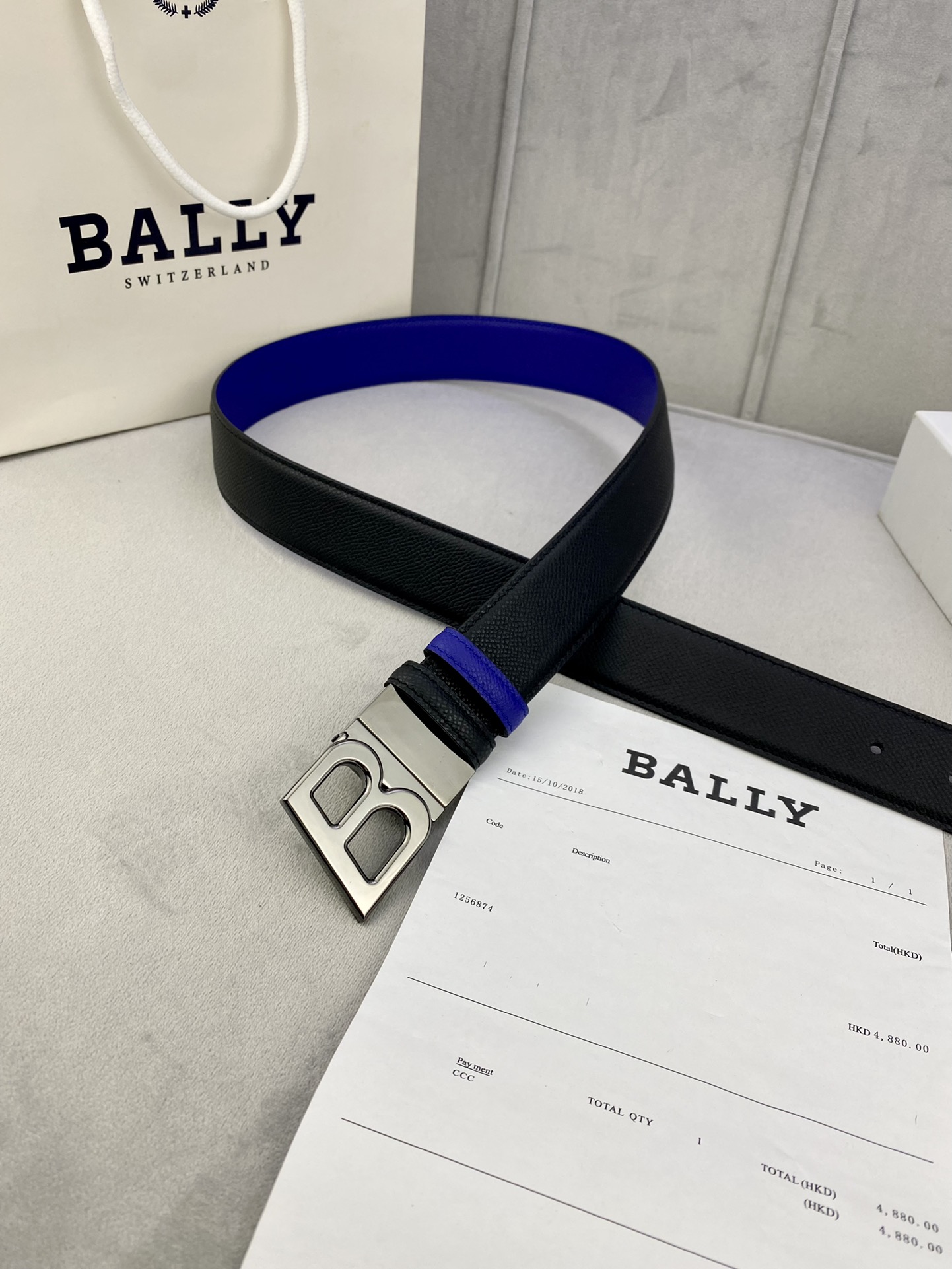 Authentic 3.5cm BALLY Barley Belts with Gold/Silver Buttons for Purchase and Customization. - 图片 4