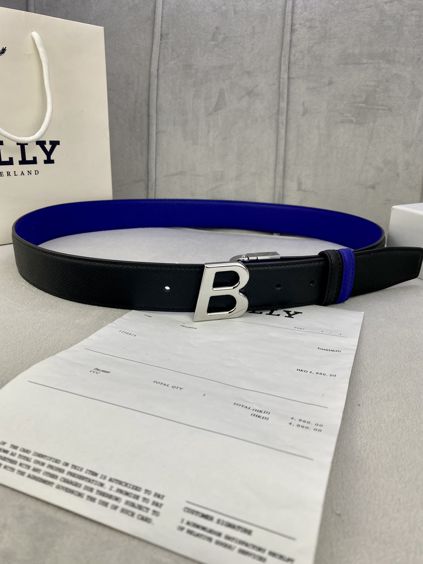 Authentic 3.5cm BALLY Barley Belts with Gold/Silver Buttons for Purchase and Customization.