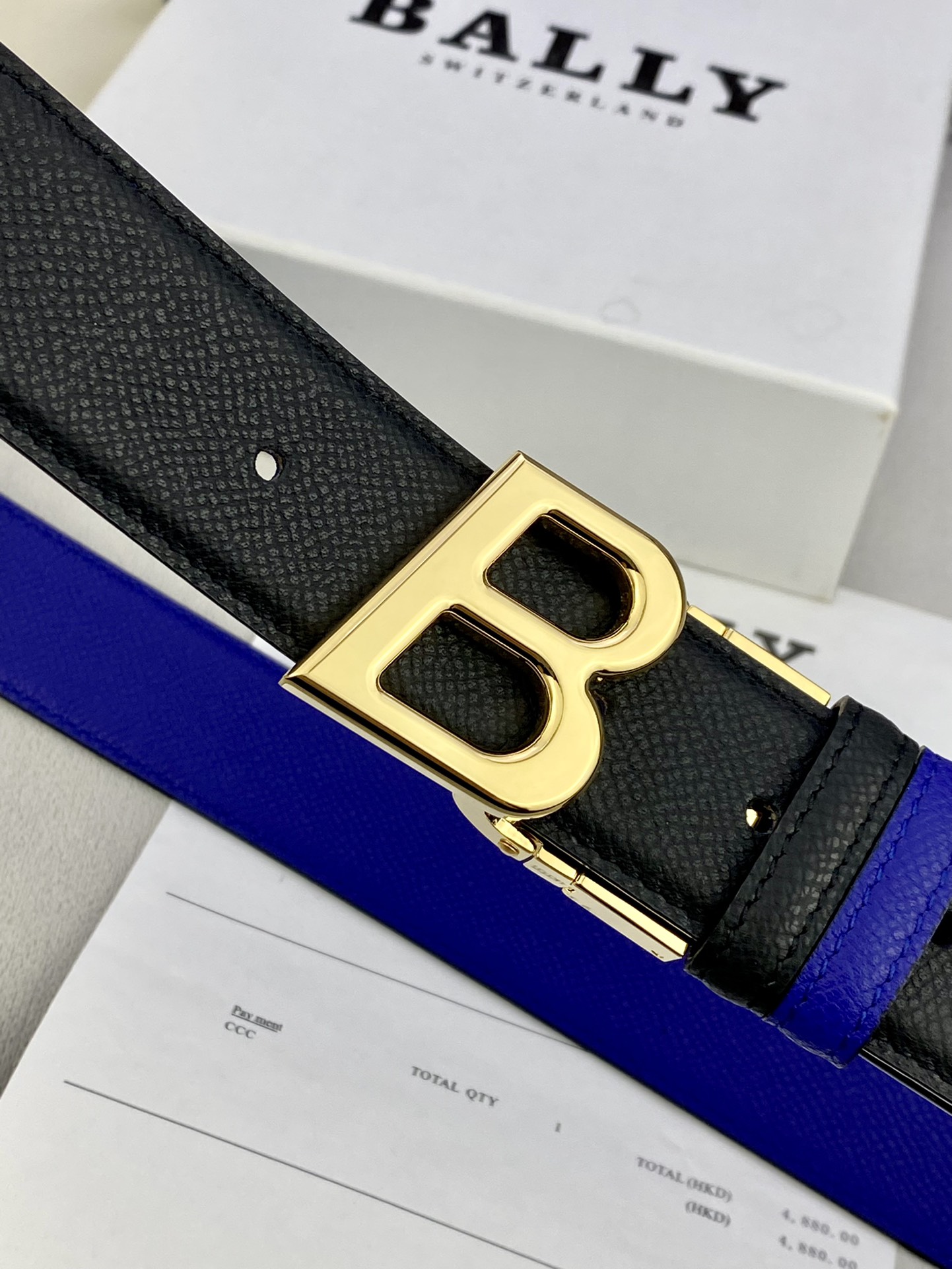 Authentic 3.5cm BALLY Barley Belts with Gold/Silver Buttons for Purchase and Customization. - 图片 8