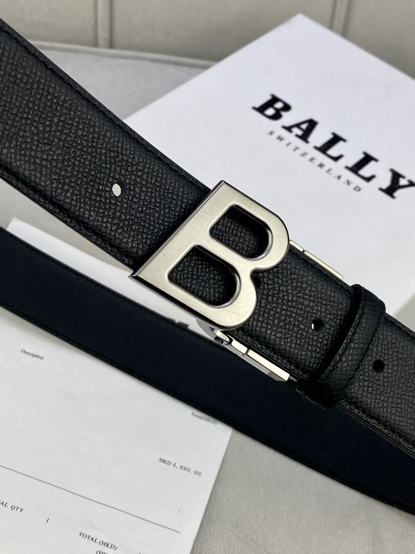 Authentic 3.5cm BALLY Barley Belts with Gold/Silver Buttons for Purchase and Customization. - 图片 5