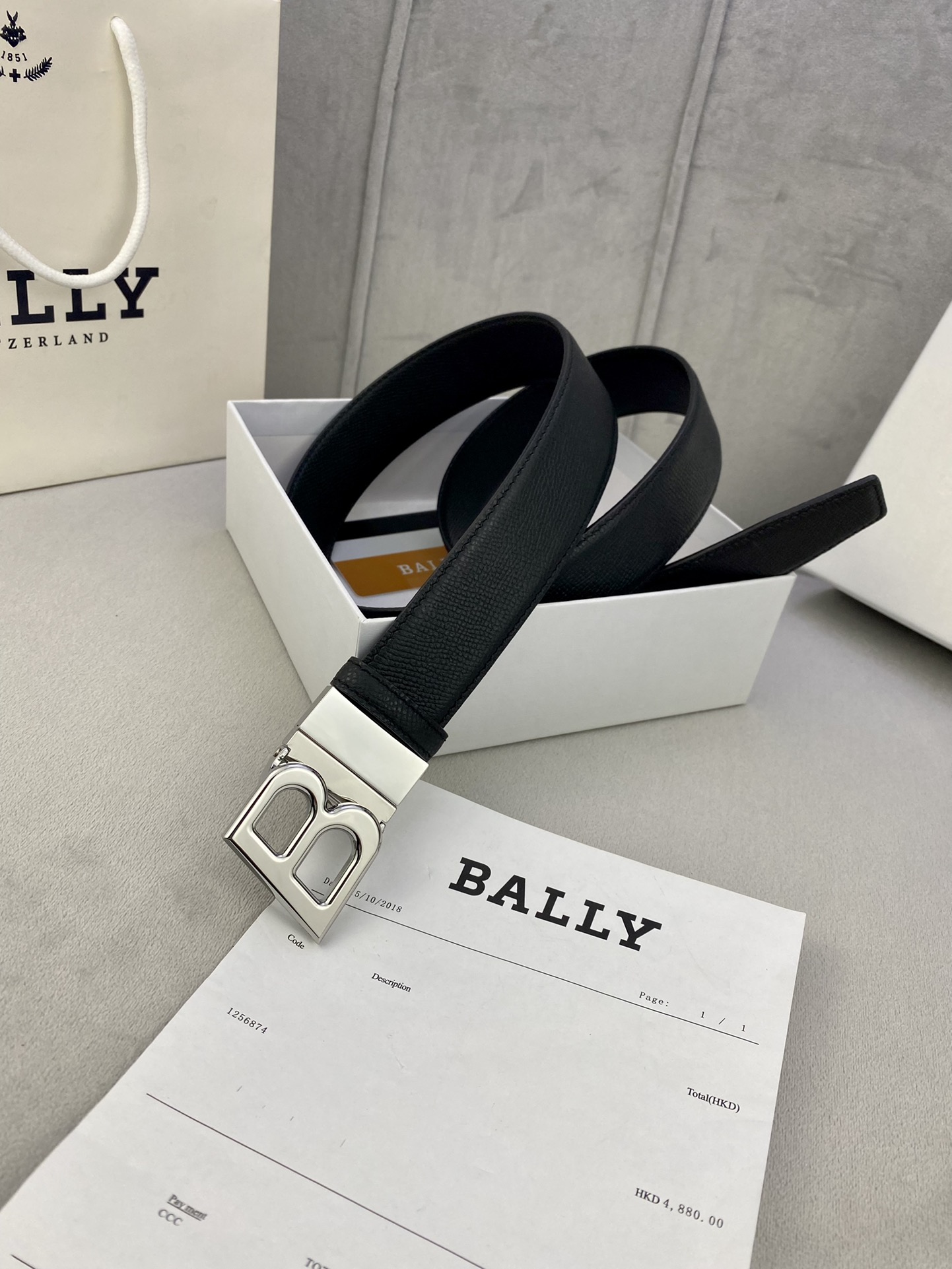 Authentic 3.5cm BALLY Barley Belts with Gold/Silver Buttons for Purchase and Customization. - 图片 7