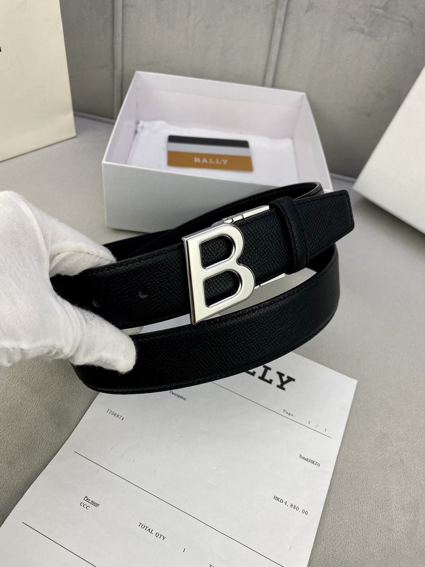 Authentic 3.5cm BALLY Barley Belts with Gold/Silver Buttons for Purchase and Customization. - 图片 8
