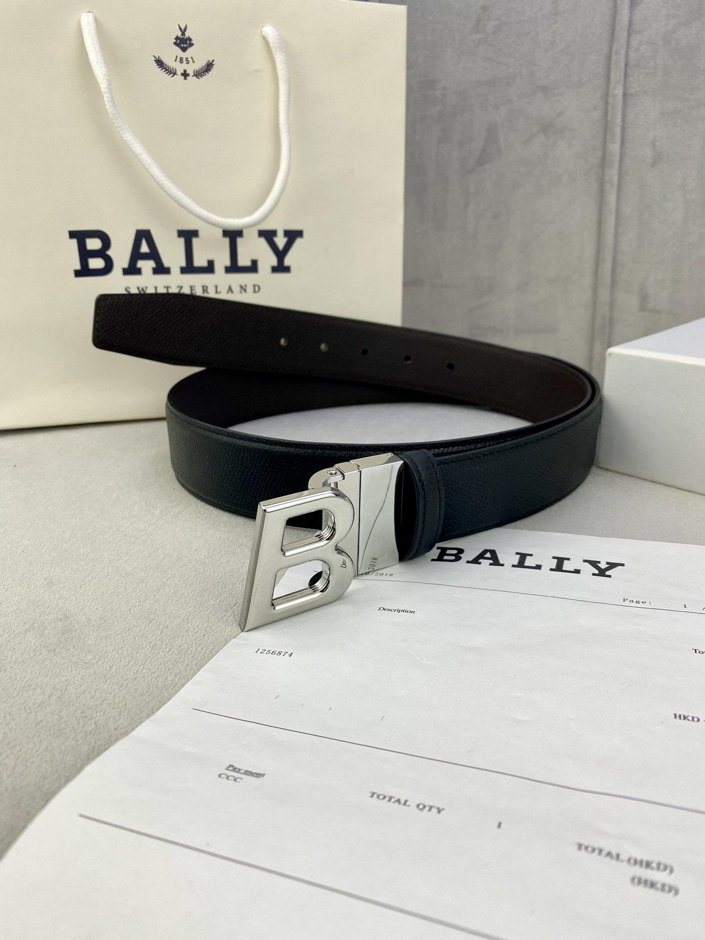 Authentic BALLY Barley Belts: 3.5cm Wide, Gold/Silver Buttons, Trim as Needed - 图片 5