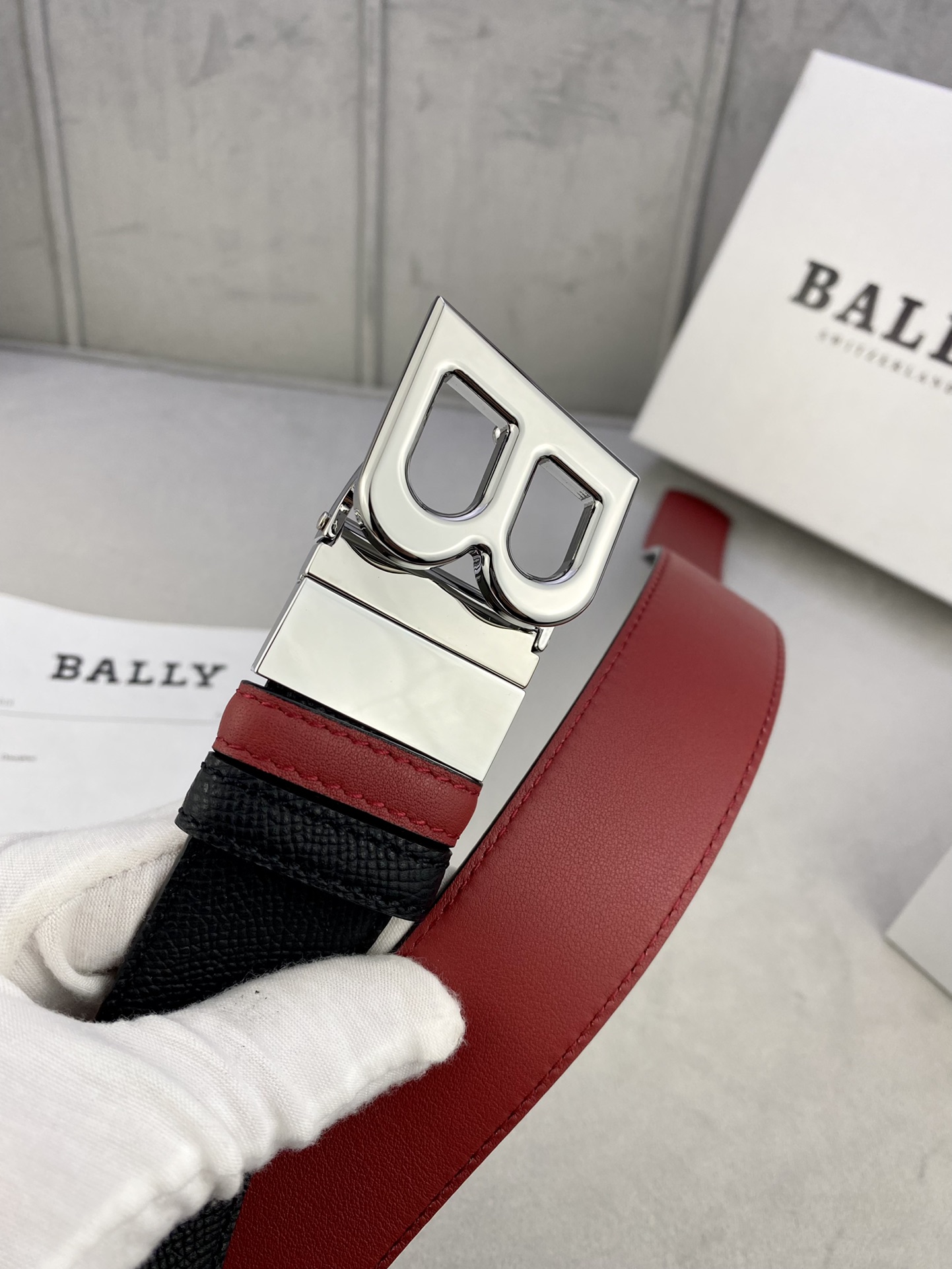 Authentic 3.5cm BALLY Barley Belts: Gold/Silver Buttons, Trim as Needed - 图片 8