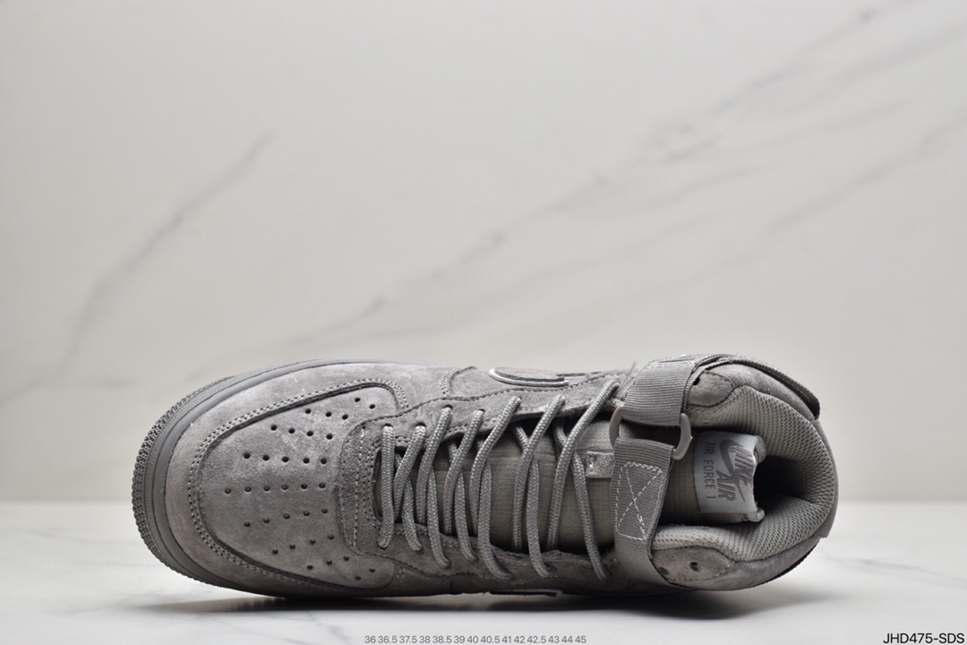 190  耐克Air Force1 MID x Reigning Champ 顶级灰猪八打造882098-100